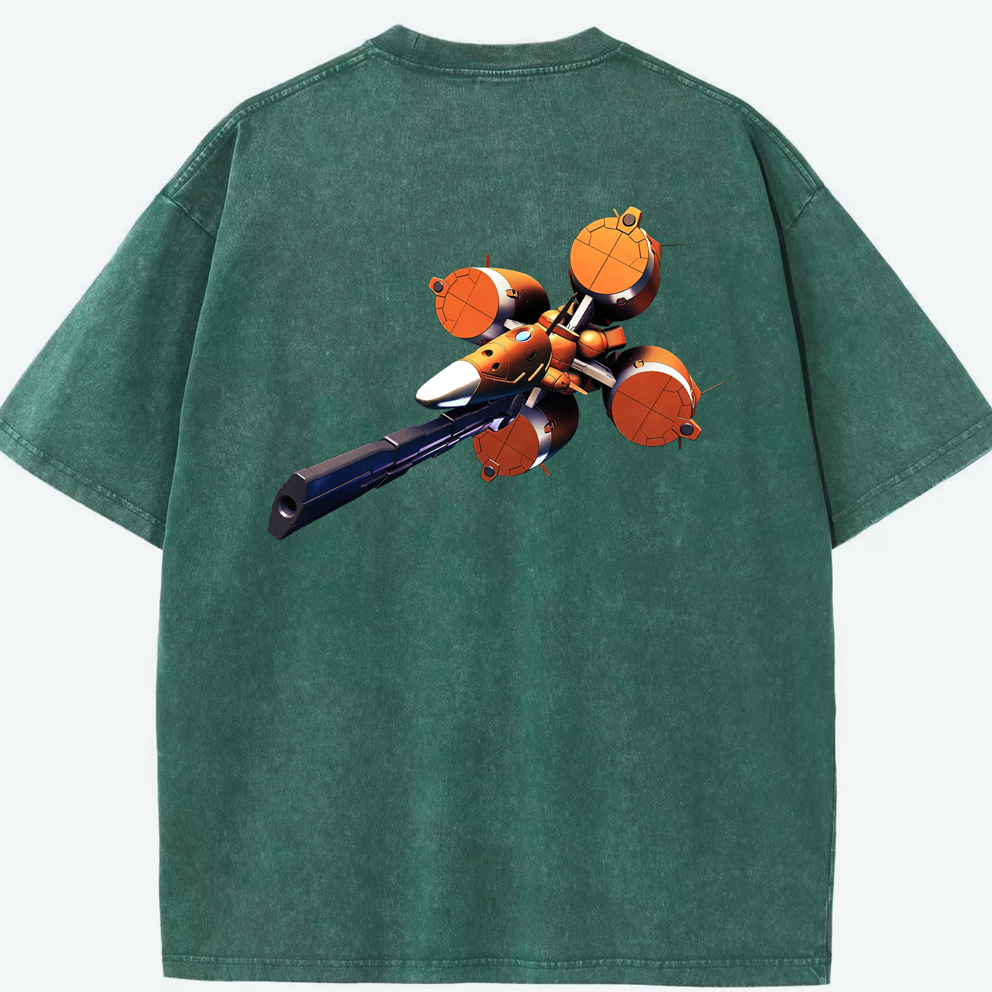 （画像用） 機動戦士ガンダム Mobile Suit Gundam 綿100% ヴィンテージ風 半袖Tシャツ（背面プリント）